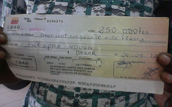 Appel au don de l'Association Ndimbël Jaboot sur leral : Dinesh Gorasia, de Senegindia Sarl, a pris en charge l'opération d'Ibrahima Ndong