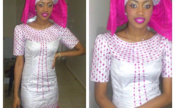 Cathy Chimère Diaw dans une belle tenue traditionnelle 