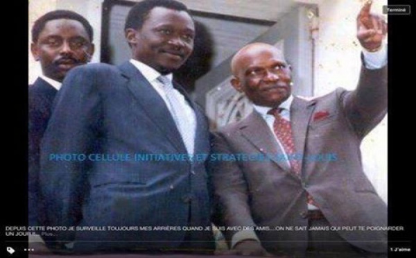 Souvenir: Me Abdoulaye Wade, feu Ousmane Masseck Ndiaye et Macky Sall