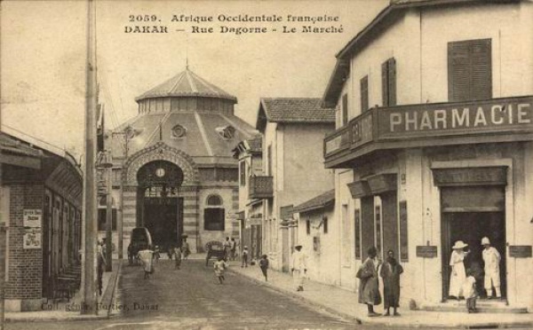 Carte postale : Dakar, Rue Dagorne