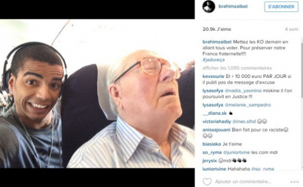 Brahim Zaibat peut-il être condamné pour cette photo avec Jean-Marie Le Pen ?