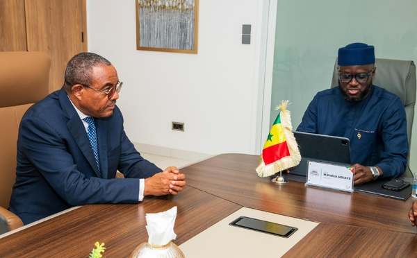 Souveraineté alimentaire : Le président de l’Assemblée nationale reçoit Hailemariam Dessalegn, en prélude au Forum des systèmes alimentaires africains (Photos)