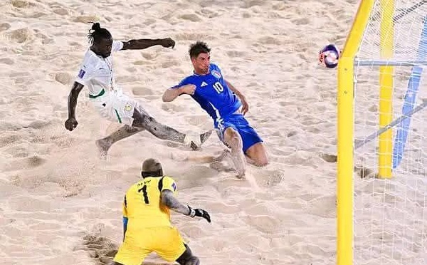 Coupe du monde Beach Soccer : Le Sénégal bat l'Italie 4 à 3 et se qualifie pour les demi-finales