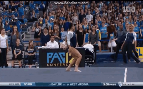 Cette gymnaste a mis tout le monde à l’amende avec ses pas de danse