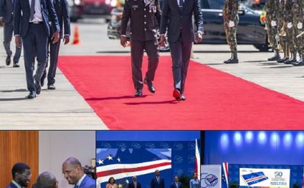 Invité du  Cabo Verde : Le Président Diomaye Faye célèbre les 50 ans d’indépendance à Praia