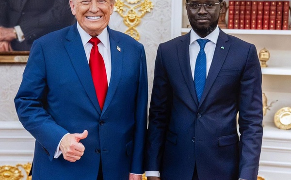 Pour son invitation et son accueil convivial à la Maison-Blanche: Le Président Bassirou Diomaye Faye remercie chaleureusement le Président Donald Trump
