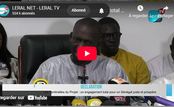 Les Sentinelles du Projet:  Un engagement total pour un Sénégal juste et prospère