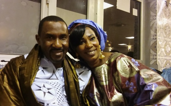Le chanteur Abou Diouba Deh à Paris avec Penda Guisse