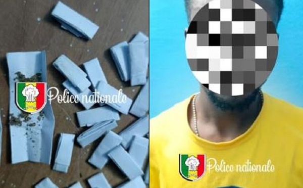 Ziguinchor : Un étranger arrêté avec 28 doses de “Kush” à Boudody, lors d’une opération nocturne