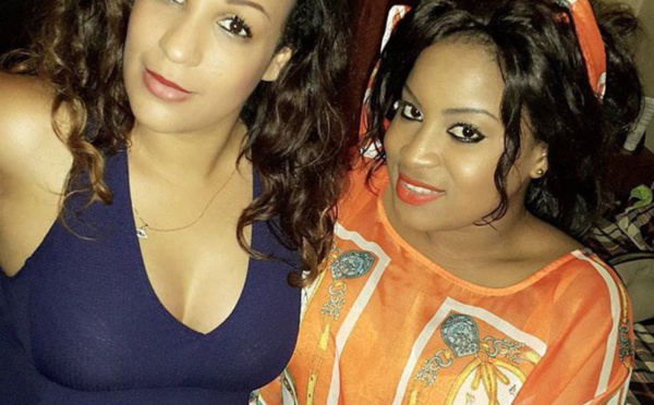 Dolce Monteiro en compagnie de Mme Henri Camara