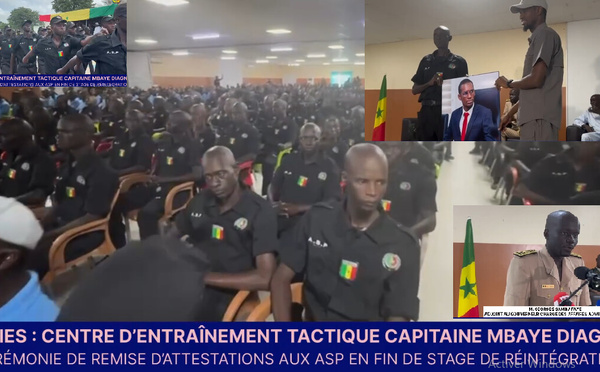 Clôture d’un stage inédit dans un camp militaire à Thiès: des agents ASP en fin de stage reçoivent leurs attestations