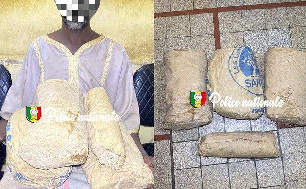 Trafic de Stupéfiants : la police interpelle un suspect avec 3,6 kg de chanvre dans le département de Wacka Gouna.