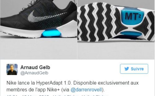 Innovation - Nike lance la première chaussure qui se lace toute seule
