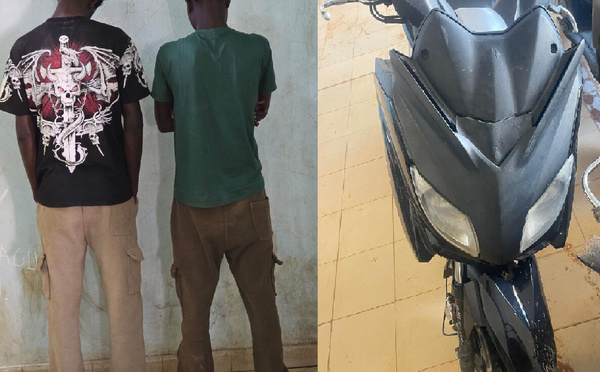 Jaaxay : deux voleurs de moto arrêtés grâce aux caméras de surveillance
