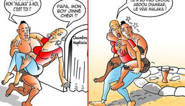 Ndèye Guèye et son mari Papa Boy Djinné, A mourir de rire