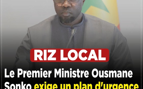 Pour la souveraineté alimentaire : Le Premier ministre exige un plan d'urgence pour le déstockage du riz produit dans le Nord