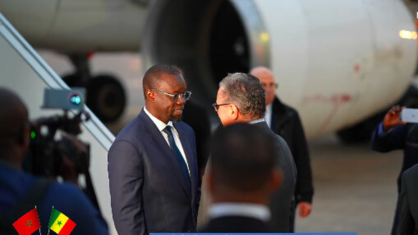 Le Premier ministre Ousmane Sonko est arrivé à Rabat