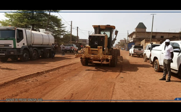 Kédougou : Une entreprise minière lance les travaux d'aménagement du tronçon reliant à la brigade régionale des sapeurs-pompiers 