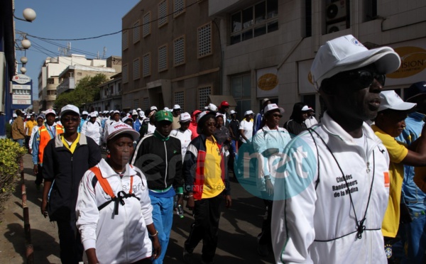 Les images de la randonnée pédestre des cadres de la Senelec