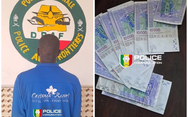 Rosso: Un individu déféré devant le parquet, pour détention et tentative de mise en circulation de faux billets de banque.