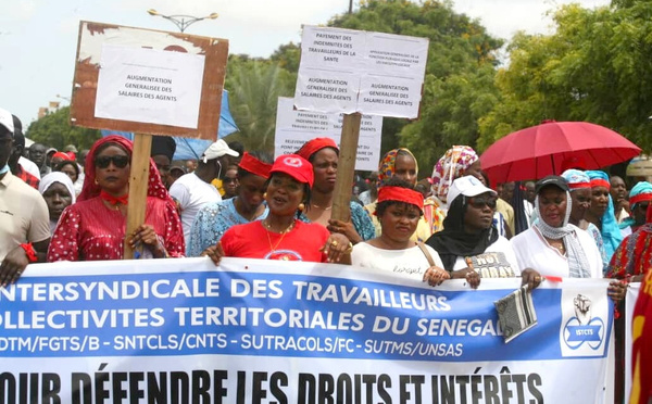 Front syndical: une marche nationale prévue le 8 avril