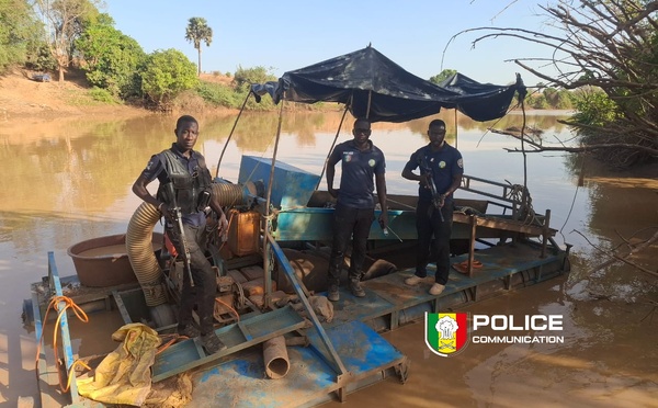 Démantèlement d’une drague illégale à Doguiba (Secteur de Moussala)