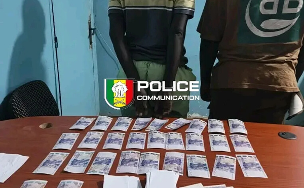 Thiès : la Police démantèle un réseau de faux-monnayeurs et saisit près de 3 millions en billets noirs