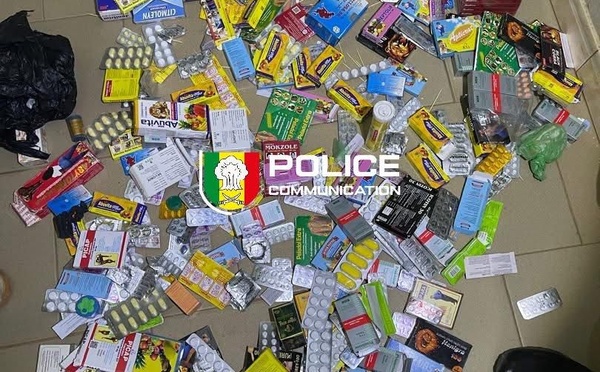 Trafic de faux médicaments : la Police interpelle un commerçant à Richard-Toll