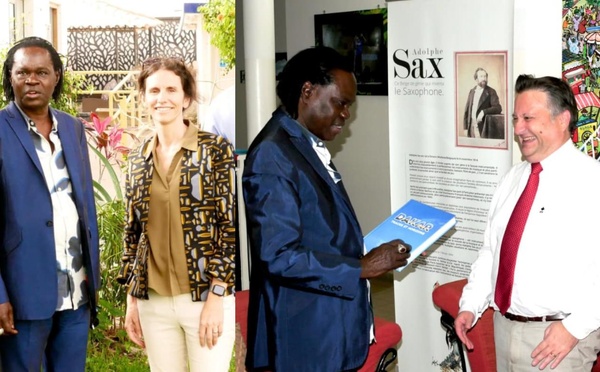 Baaba Maal reçu par les diplomates britanniques et belges à Dakar