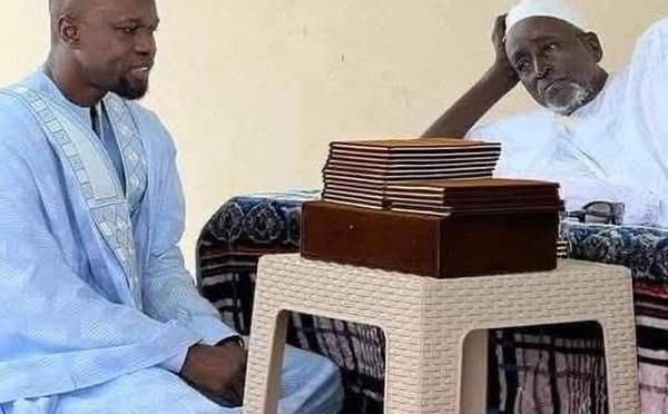 L’émouvant hommage d’Ousmane Sonko à Sheikh Salih Mbacké