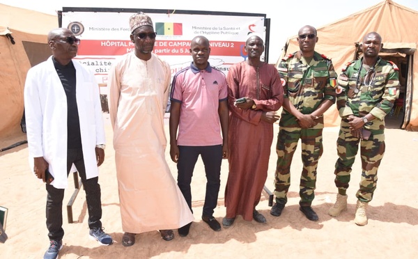 SANTÉ  :  VISITE DES AUTORITES ET DEMARRAGE DES CONSULTATIONS A L’HOPITAL MILITAIRE DE CAMPAGNE DE MBANE