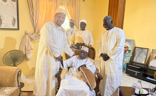 Maroc-Sénégal : l’ambassadeur Hassan Naciri reçu par le Khalife général de la Tariqa Tijania Malikite