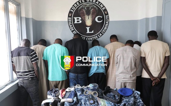 Dakar : neuf membres d’un gang de faux policiers déférés après le braquage de 50 millions FCFA à Fann-Hock