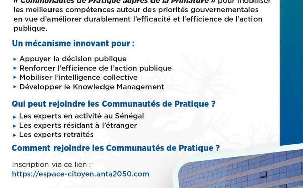 Le Premier ministre lance les « Communautés de Pratique » pour mobiliser les experts au service de l'action publique