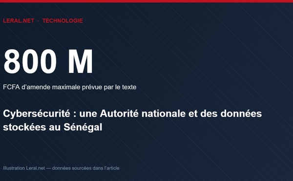 Cybersécurité : un projet de loi crée une Autorité nationale et impose le stockage des données au Sénégal