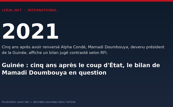 Guinée : cinq ans après le coup d'État, le bilan de Mamadi Doumbouya en question