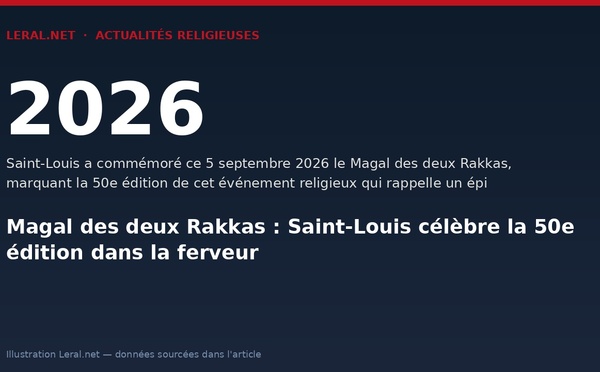 Magal des deux Rakkas : Saint-Louis célèbre la 50e édition dans la ferveur