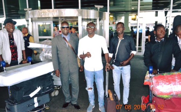 Pape Diouf : Les images de son arrivée à New-York