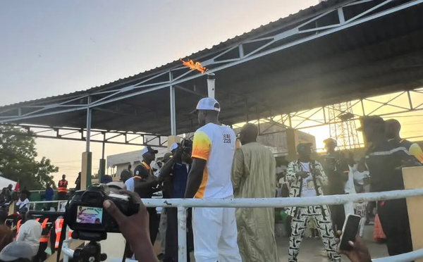 JOJ Dakar 2026 : la flamme olympique accueillie à Louga dans une ambiance populaire