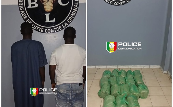 Keur Massar : 18 kg de chanvre indien découverts dans un salon