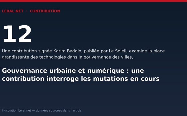 Gouvernance urbaine et numérique : une contribution interroge les mutations en cours