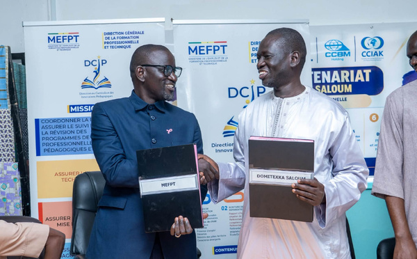 Textile : le MEFPT et Domitexka Saloum signent une convention de formation à Kahone