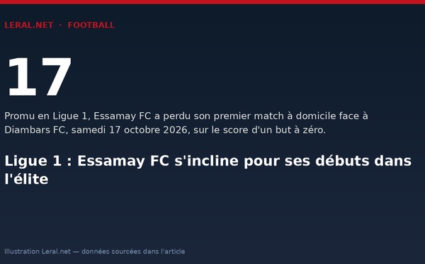 Ligue 1 : Essamay FC s'incline pour ses débuts dans l'élite