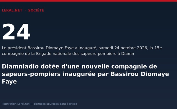 Diamniadio dotée d'une nouvelle compagnie de sapeurs-pompiers inaugurée par Bassirou Diomaye Faye