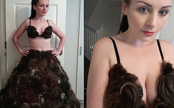Fashion faux poil : elle crée la robe la plus repoussante au monde !