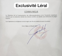 Exclusivité Leral : Les données mobiles rétablies et les opérateurs de réseaux requis