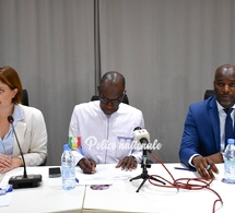 Photos : Mamadou Lamine Niang, Commissaire divisionnaire de Police de classe exceptionnelle, a présidé l’atelier de partage sur la lutte contre l’e-escroquerie, ce mardi