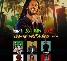 Summer Show : Julian Marley, fils de Bob Marley, au Centre Douta Seck, ce 26 juin 2025