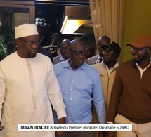 Milan en Italie: Arrivée et accueil chaleureux réservé au Premier ministre Ousmane Sonko