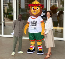 Photos/ JOJ de Dakar 2026 : M Mamadou Diagna Ndiaye Président COJOJ et Mme Audrey Azoulay Directrice Générale UNESCO